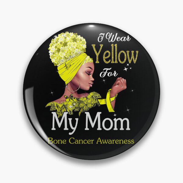 Item preview, Bone Cancer Awareness Black Girl I Wear Yellow For My Mom designed and sold by tenjun16.
