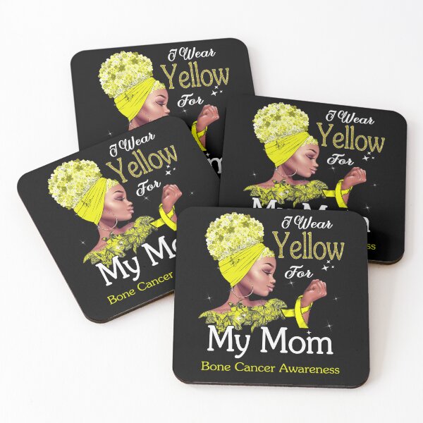 Item preview, Bone Cancer Awareness Black Girl I Wear Yellow For My Mom designed and sold by tenjun16.