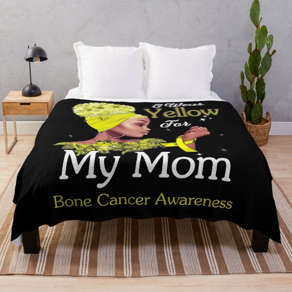 Item preview, Bone Cancer Awareness Black Girl I Wear Yellow For My Mom designed and sold by tenjun16.