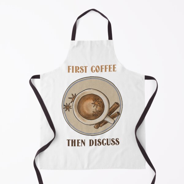 Item preview, First Coffee Then Discuss designed and sold by SwordsAndCharms.