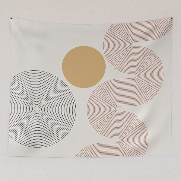 Item preview, Geometric shapes. Line art, modern minimalist. designed and sold by gaindaze.