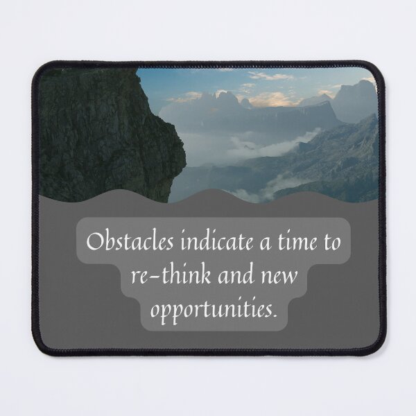Item preview, Obstacles Means Opportunity designed and sold by lifeinspired4u.