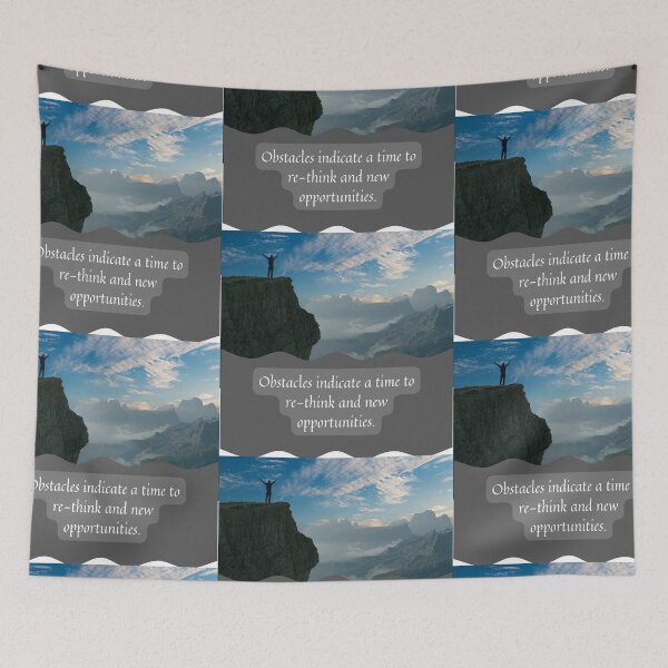 Item preview, Obstacles Means Opportunity designed and sold by lifeinspired4u.