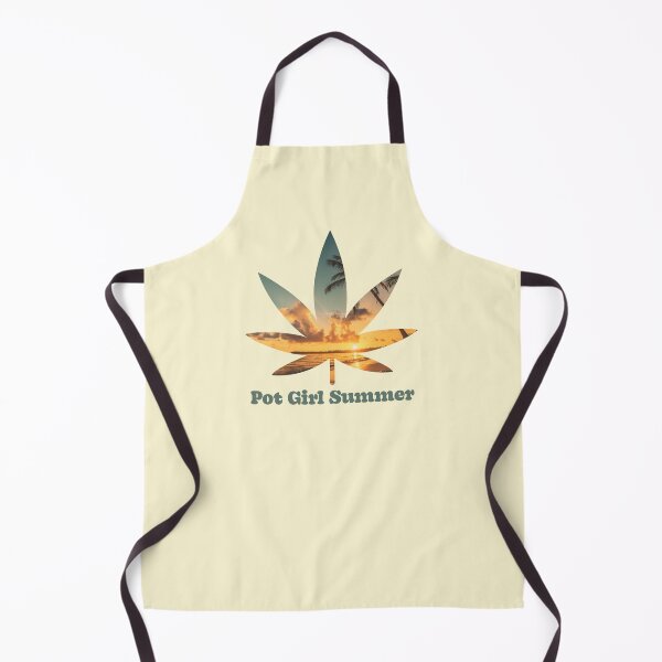 Item preview, Pot Girl Summer Weed Leaf Beach at Summer Yellow Sunset Pattern - For Stoners/Smokers 420/Weed/Marijuana/Cannabis/Pot Lovers designed and sold by SteamParliament.