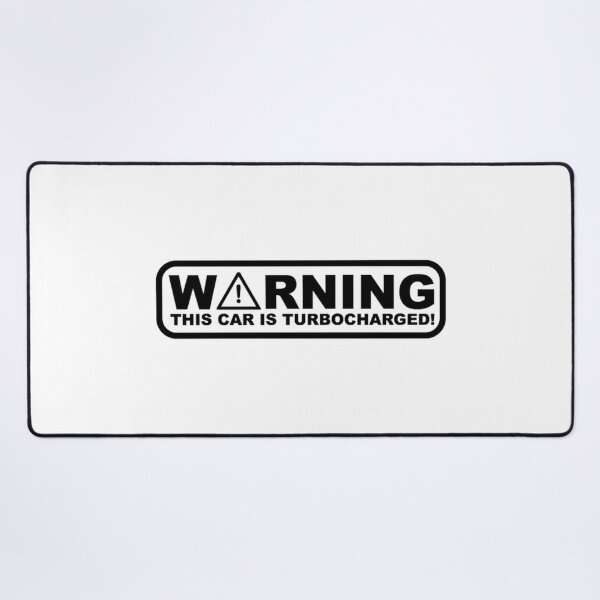 Item preview, WARNING THIS CAR IS TURBOCHARGED designed and sold by Racingdecals.