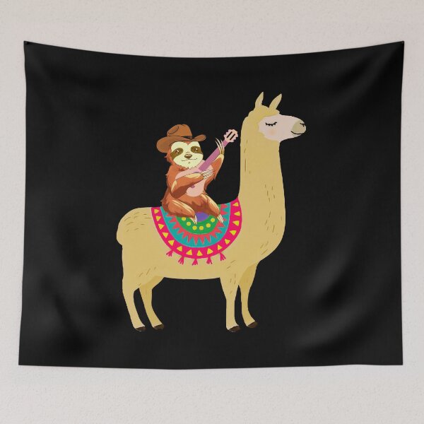 Item preview, Sloth Musician and Llama designed and sold by MoSaid.