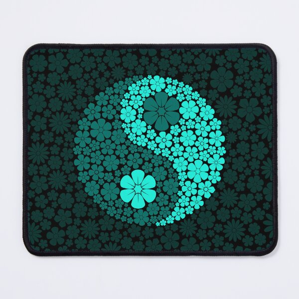 Item preview, Flores azules de Yin Yang designed and sold by JeffBartels.