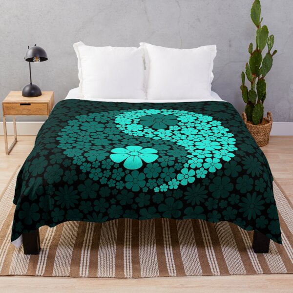 Artikelvorschau, Blaue Yin-Yang-Blumen entworfen und verkauft von JeffBartels.