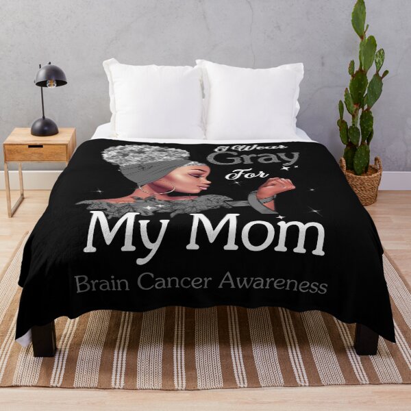 Item preview, Brain Cancer Awareness Black Girl I Wear Gray For My Mom designed and sold by tenjun16.