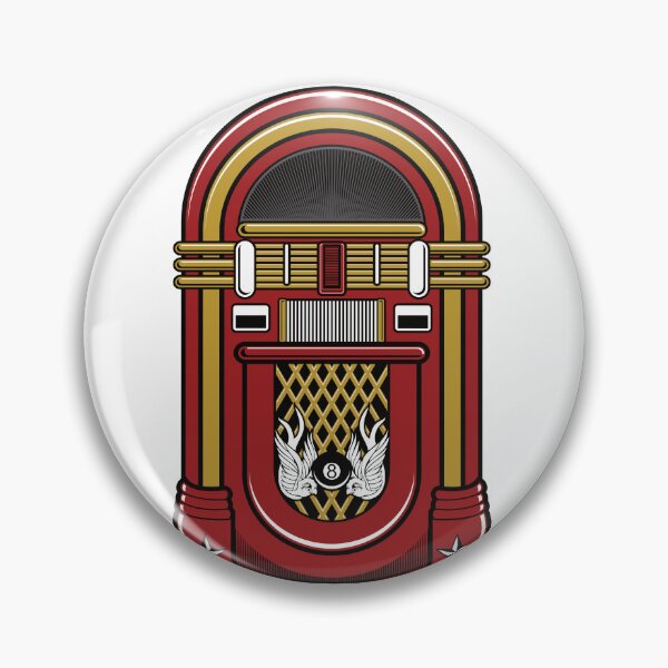 Item preview, Inspired Wurlitzer Jukebox with an Eight (8) Ball Overlay designed and sold by XanaduHills.
