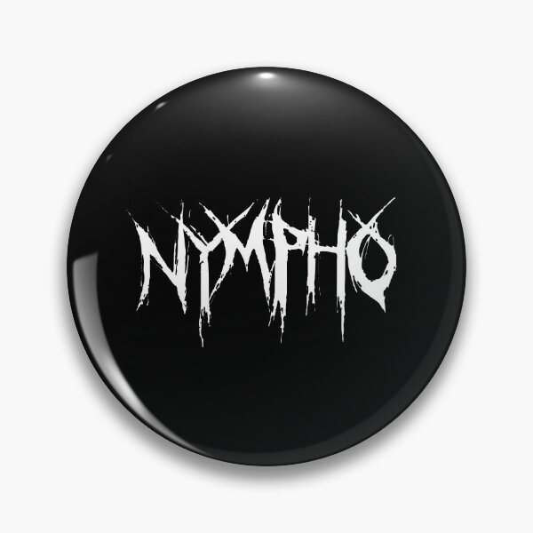 Item preview, 'Nympho' Logo (White On Black) Hats/Pins designed and sold by sethd-music.