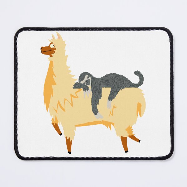 Item preview, Sloth Riding Llama, funny llama designed and sold by MoSaid.