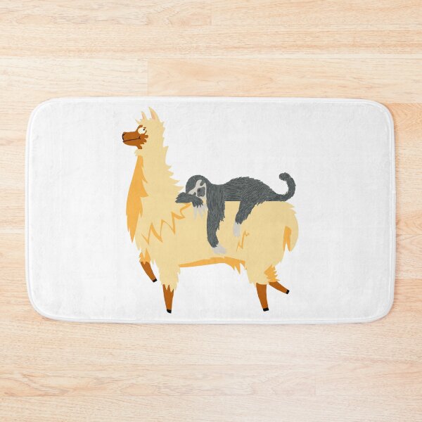 Item preview, Sloth Riding Llama, funny llama designed and sold by MoSaid.
