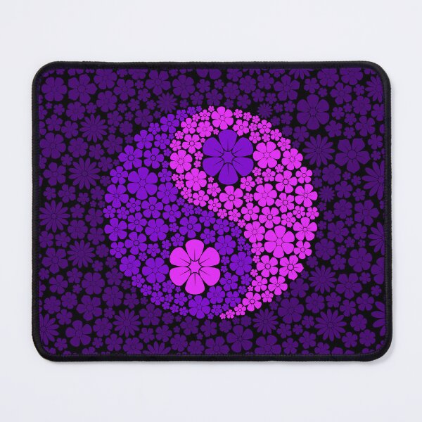 Item preview, Flores púrpuras de Yin Yang designed and sold by JeffBartels.