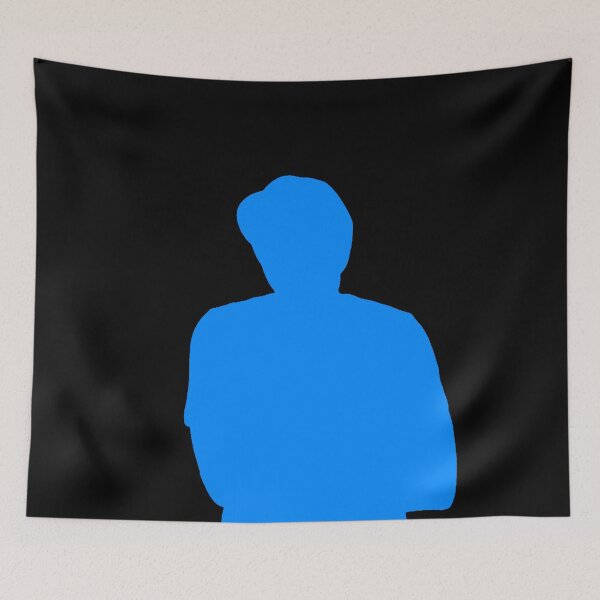 Item preview, Teachurb Arms Crossed Hat Silhouette Gamer Brand Streamer  Blue designed and sold by TeachUrb.