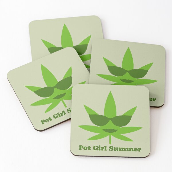 Item preview, Pot Girl Summer Weed Leaf Summer Sunglasses Pattern - For Stoners/Smokers 420/Weed/Marijuana/Cannabis/Pot Lovers designed and sold by SteamParliament.