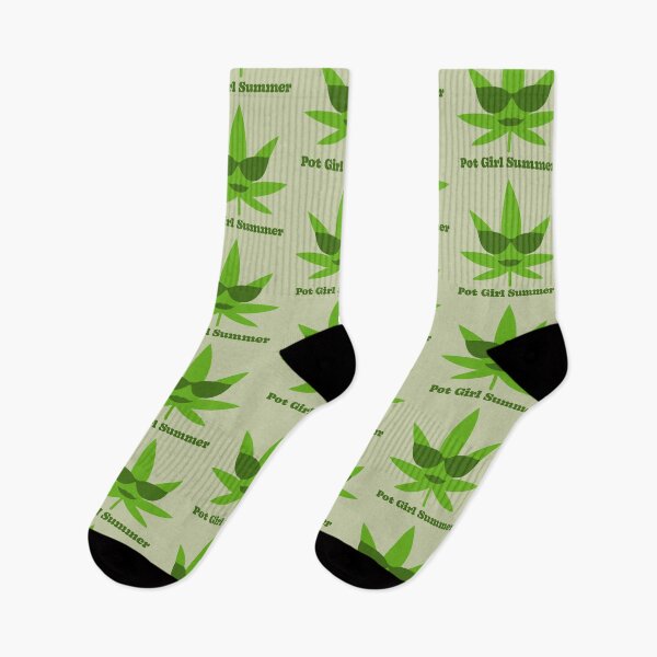 Item preview, Pot Girl Summer Weed Leaf Summer Sunglasses Pattern - For Stoners/Smokers 420/Weed/Marijuana/Cannabis/Pot Lovers designed and sold by SteamParliament.