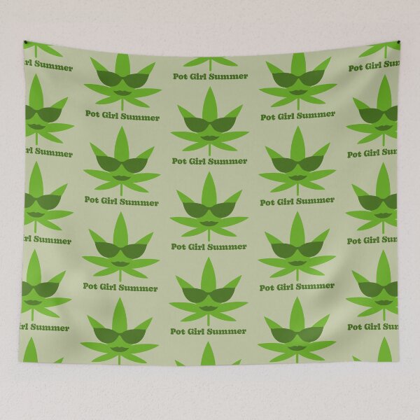 Item preview, Pot Girl Summer Weed Leaf Summer Sunglasses Pattern - For Stoners/Smokers 420/Weed/Marijuana/Cannabis/Pot Lovers designed and sold by SteamParliament.
