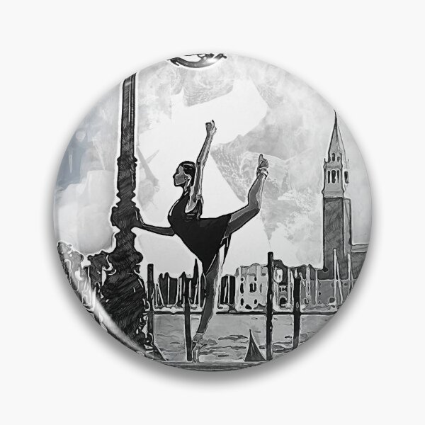 Item preview, Dancing by a triple lamppost In Venice Italy watercolor design designed and sold by M-Infinite.