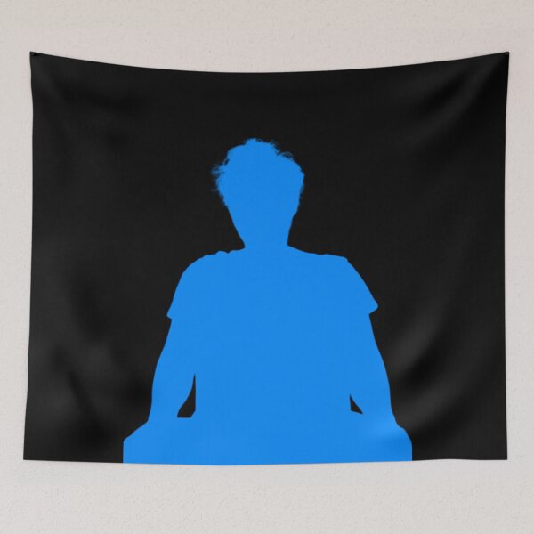 Item preview, Teachurb Sits Yoga Silhouette Gamer Brand Streamer  Blue designed and sold by TeachUrb.