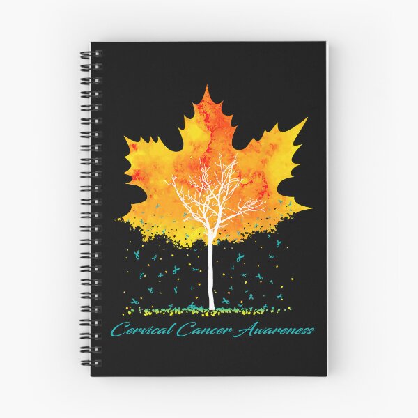 Item preview, Cervical Cancer Awareness Maple Leaf Autumn Tree Orange Fall Leaves Season designed and sold by Sabfit.