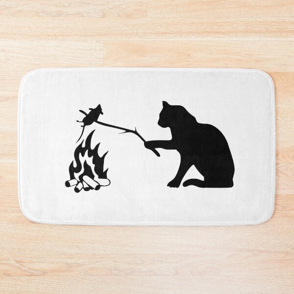 Item preview, Funny cat roasting a mouse designed and sold by Whitetailcrafts.