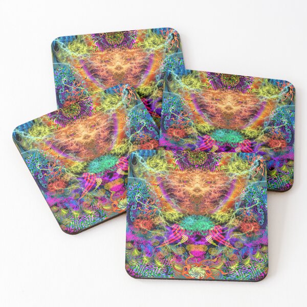 Item preview, Ancestral Priest Awakens (Psychedelic Visionary Art Poster) designed and sold by Discordant Dreams Art.