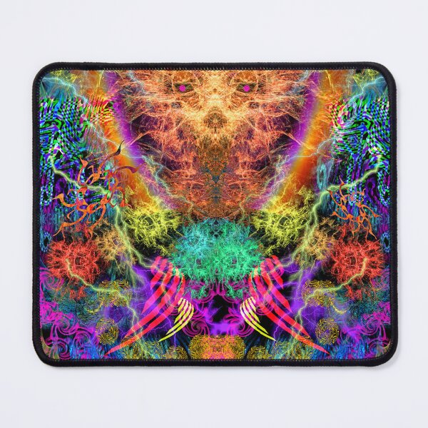 Item preview, Ancestral Priest Awakens (Psychedelic Visionary Art Poster) designed and sold by Discordant Dreams Art.