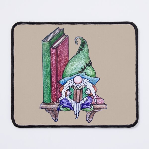 Item preview, Gnome on a book shelf designed and sold by SarahCD13.