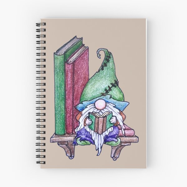 Item preview, Gnome on a book shelf designed and sold by SarahCD13.