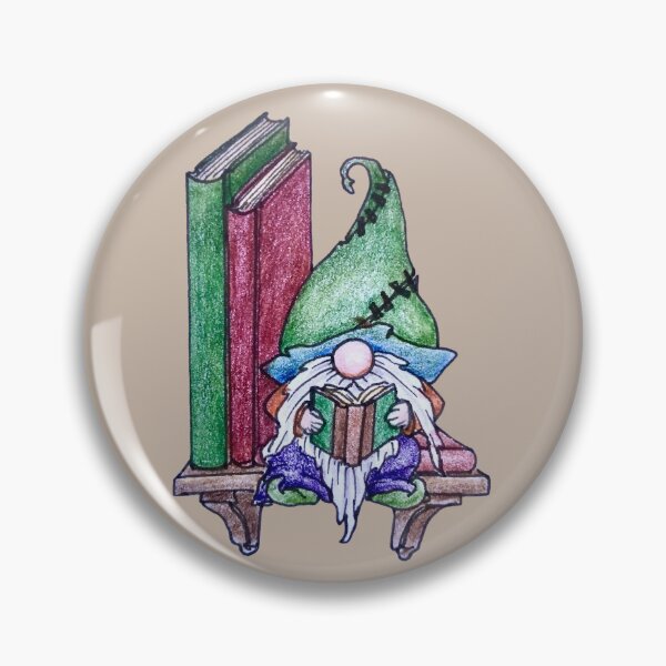 Item preview, Gnome on a book shelf designed and sold by SarahCD13.