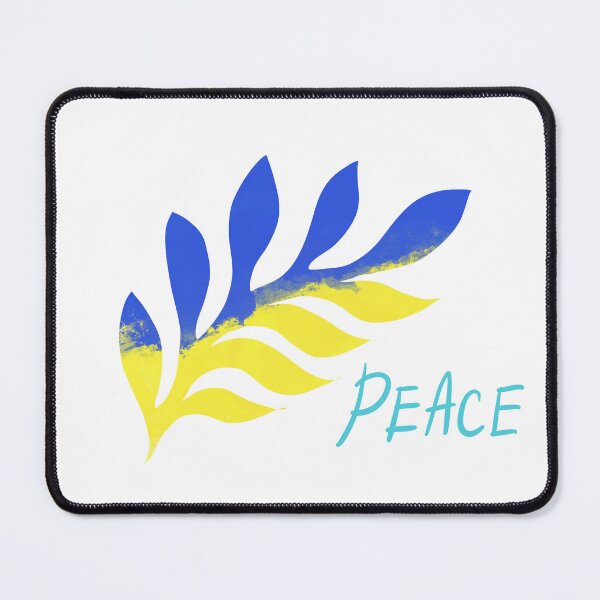 Item preview, a branch of the color of the Ukrainian flag and the inscription peace designed and sold by sonaadalian.