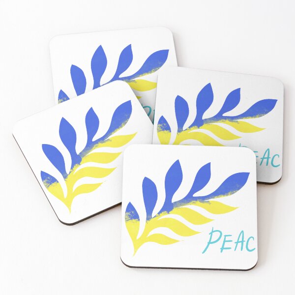 Item preview, a branch of the color of the Ukrainian flag and the inscription peace designed and sold by sonaadalian.