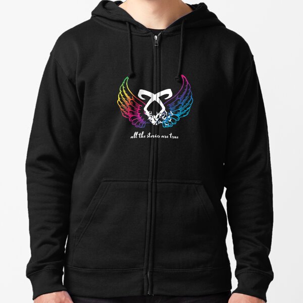 Stories are true black Zipped Hoodie