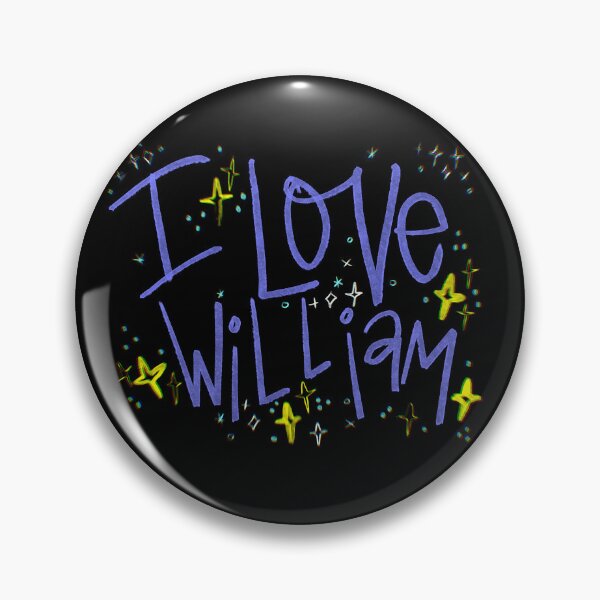 Item preview, I LOVE WILLIAM CUSTOM NAME PURPLE  designed and sold by GIVENGRACE.ART.