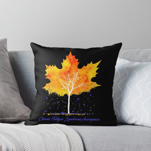 Item preview, Chronic Fatigue Syndrome Awareness Maple Leaf Autumn Tree Orange Fall Leaves Season designed and sold by Sabfit.