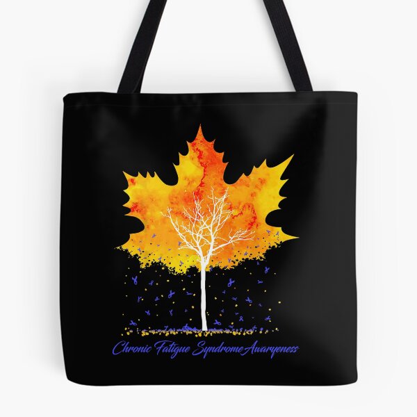 Item preview, Chronic Fatigue Syndrome Awareness Maple Leaf Autumn Tree Orange Fall Leaves Season designed and sold by Sabfit.