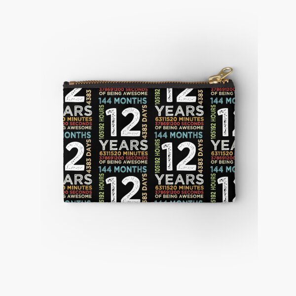 Item preview, Funny Kids 12th Birthday 12 Years Old Vintage Retro 144 Months Boys And Girls designed and sold by pedrored369.