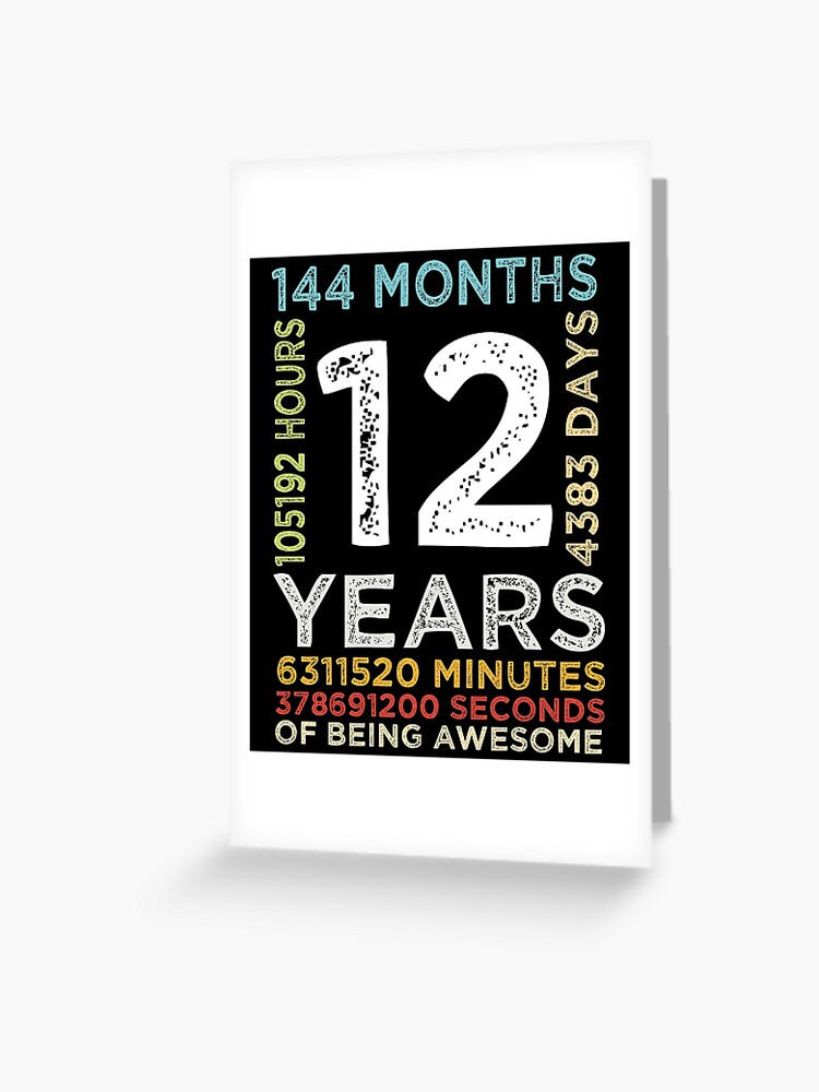 Number 12 (Vintage White) 12th Birthday' Sticker | Spreadshirt