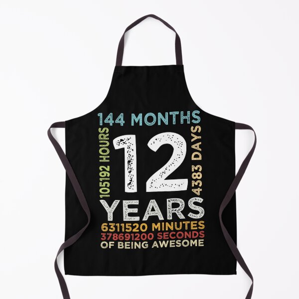 Item preview, Funny Kids 12th Birthday 12 Years Old Vintage Retro 144 Months Boys And Girls designed and sold by pedrored369.