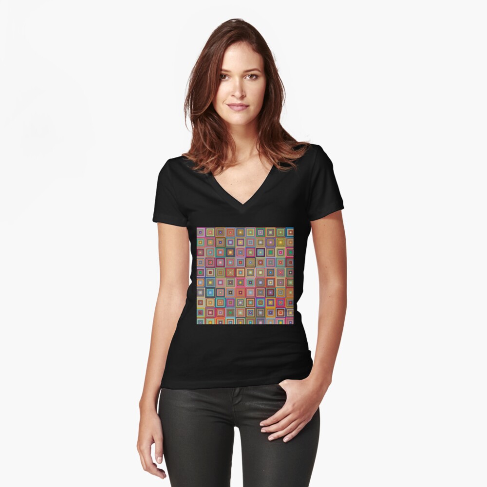 Item preview, Fitted V-Neck T-Shirt designed and sold by DigitalChickHub.