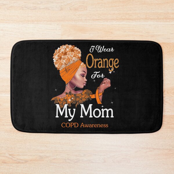 Item preview, COPD Awareness Black Girl I Wear Orange For My Mom designed and sold by tenjun16.