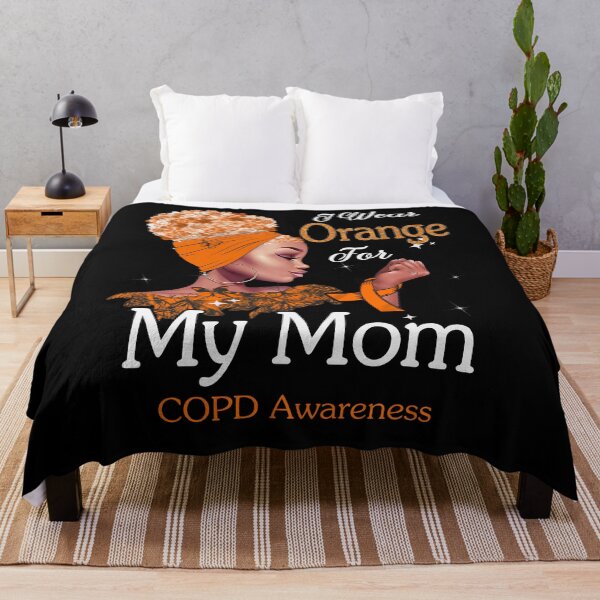 Item preview, COPD Awareness Black Girl I Wear Orange For My Mom designed and sold by tenjun16.