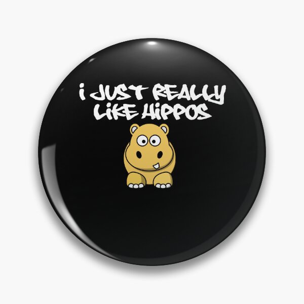 Item preview, I Really like Hippos, brown hippo - dark background designed and sold by shadowthor.