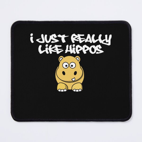 Item preview, I Really like Hippos, brown hippo - dark background designed and sold by shadowthor.