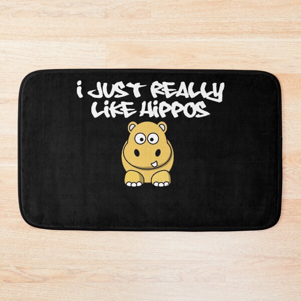 Item preview, I Really like Hippos, brown hippo - dark background designed and sold by shadowthor.