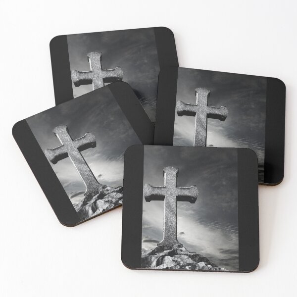 Item preview, Dramatic Black & White Cross Photography Design designed and sold by EarthArtDesigns.