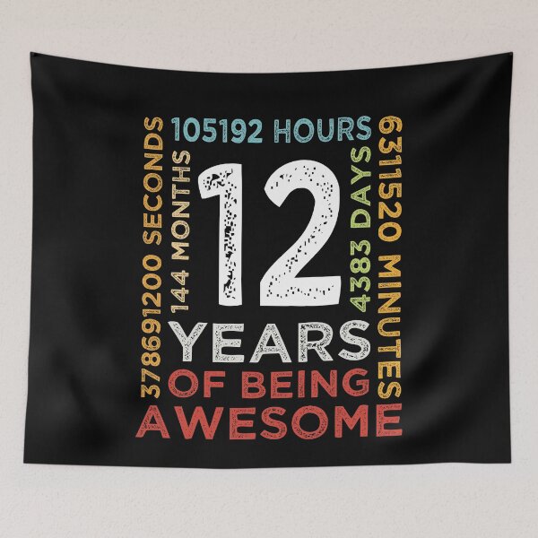 Item preview, Cool Kids 12th Birthday 12 Years Old Vintage Retro 144 Months Boys And Girls designed and sold by pedrored369.