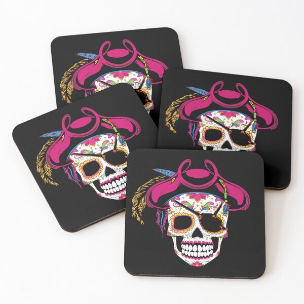 Item preview, Sugar Skull and Crossbones. Pirate Skull Women Jolly Roger Crossbones designed and sold by Barb  Hamilton ⭐⭐⭐⭐⭐.