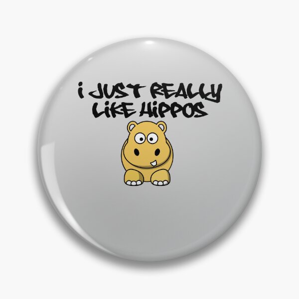 Item preview, I Really like Hippos, brown hippo - light background designed and sold by shadowthor.